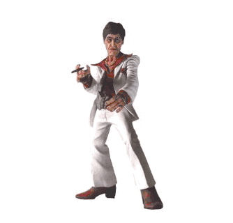 2004 MEZCO Al Pacino Scarface The Player 10 inches Action Figure