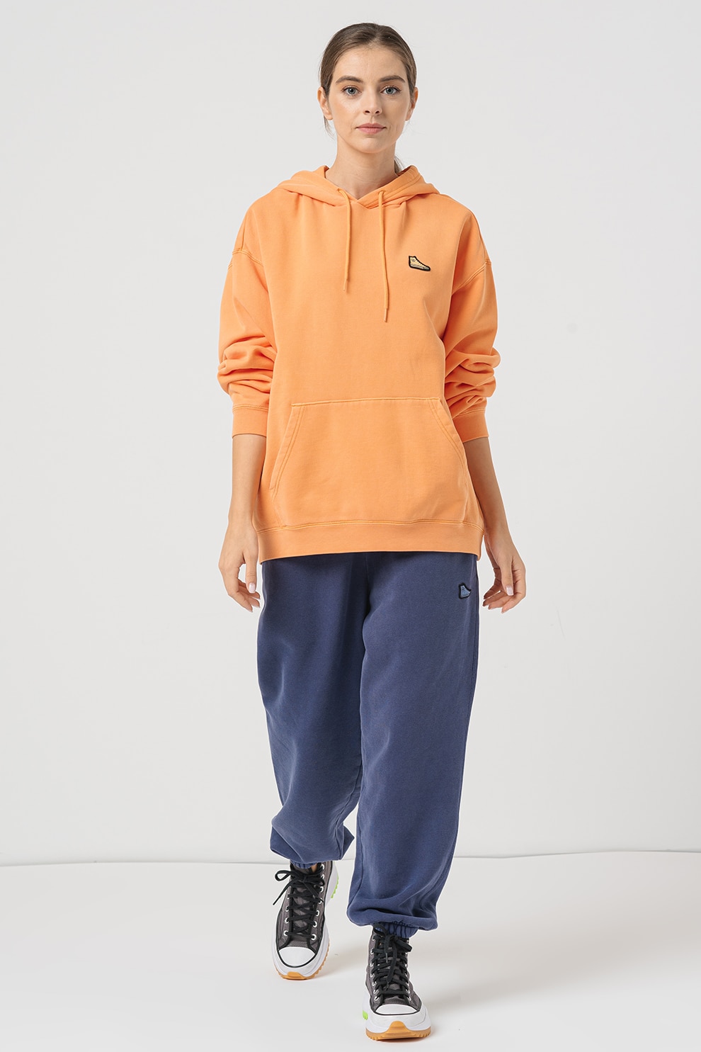 Converse, Hanorac lejer unisex Chuck, Portocaliu, S - eMAG.ro