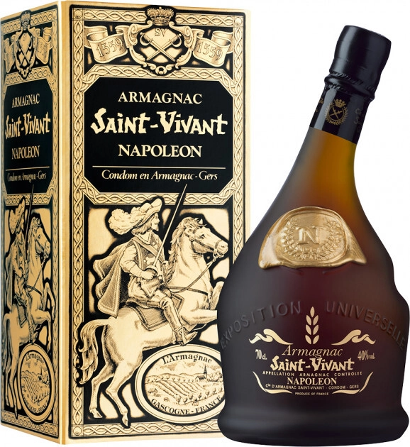 Armagnac Saint-Vivant Napoleon, gift box, 700 ml Saint-Vivant