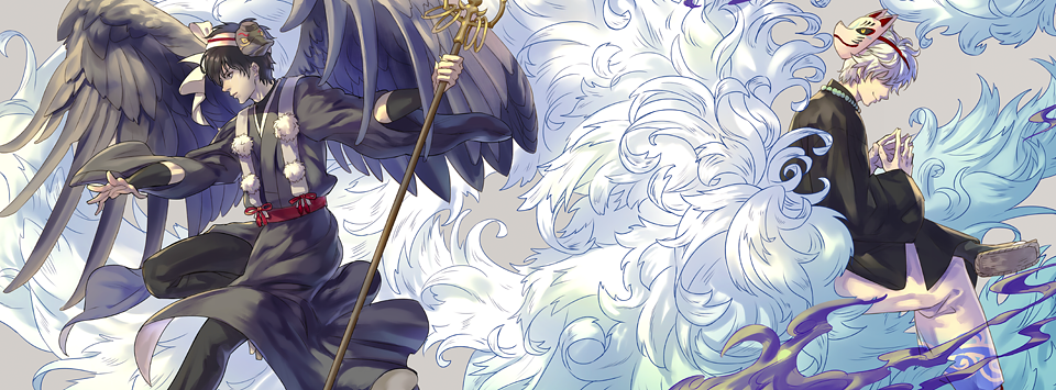 銀魂 布 ポスター タペストリー 銀時 九尾 妖怪 和 202511151858 銀魂