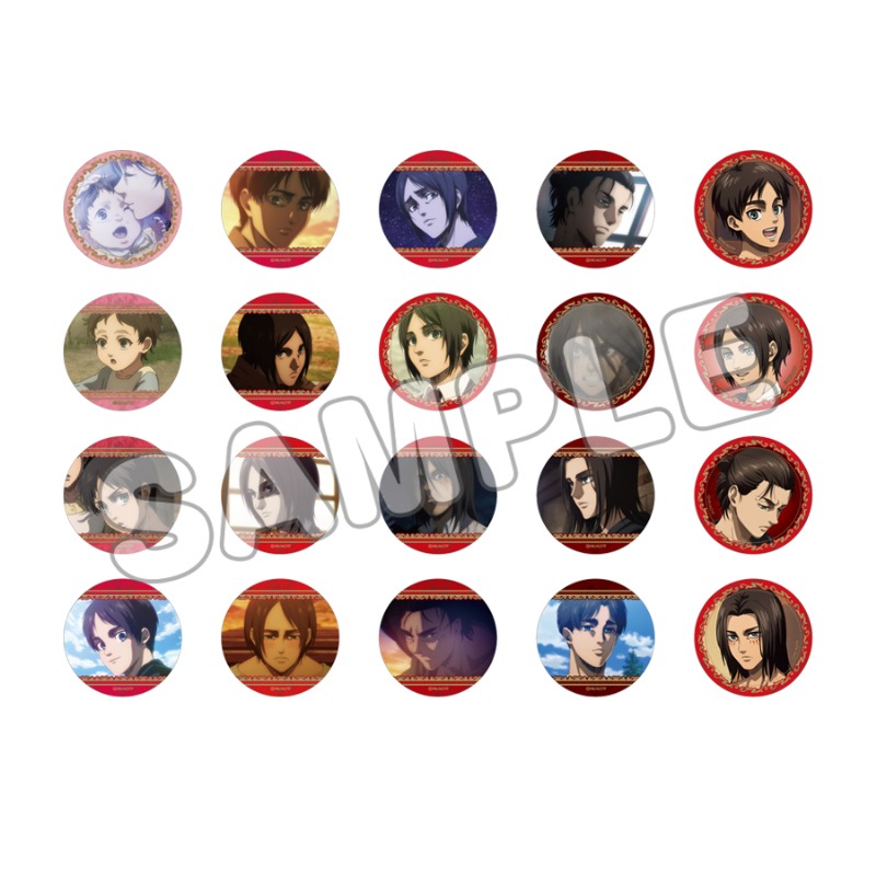 進撃の巨人 エレン スペシャルくじ ちゃれくじ 缶バッジ セット 進撃の