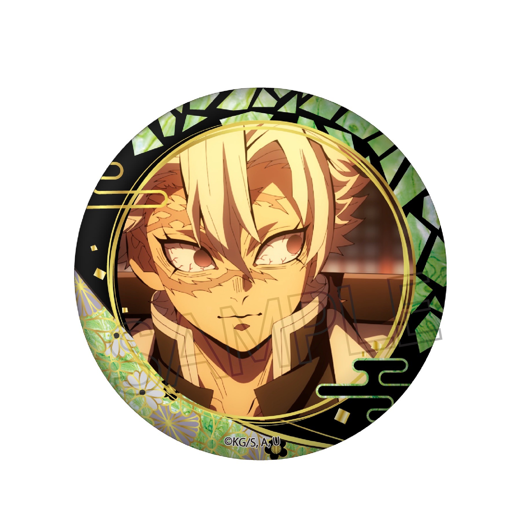 鬼滅の刃 柱展 人気 缶バッジ マット缶バッジ 不死川実弥 鬼滅の刃 柱