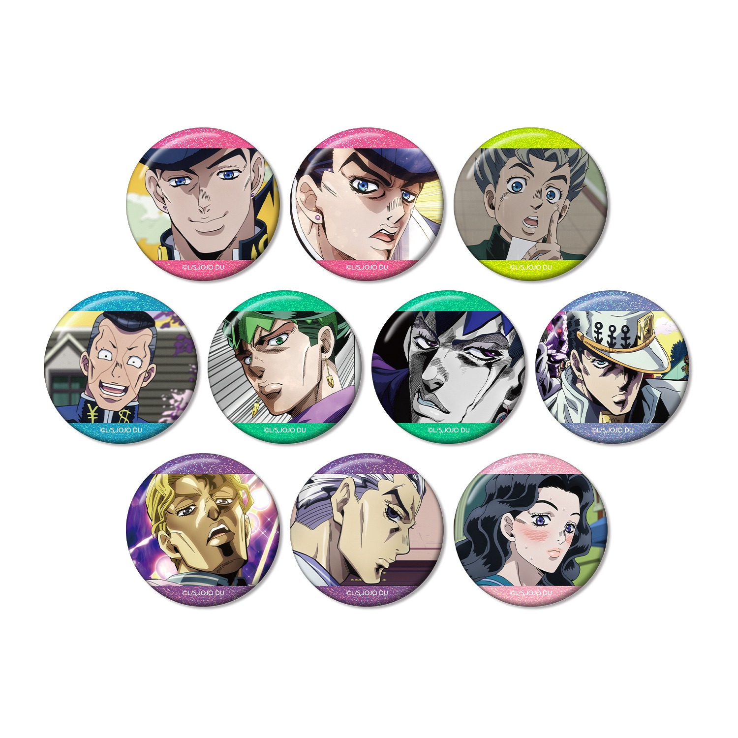 ジョジョの奇妙な冒険 アニメ10周年記念展 吉良吉影 缶バッジ バッチ