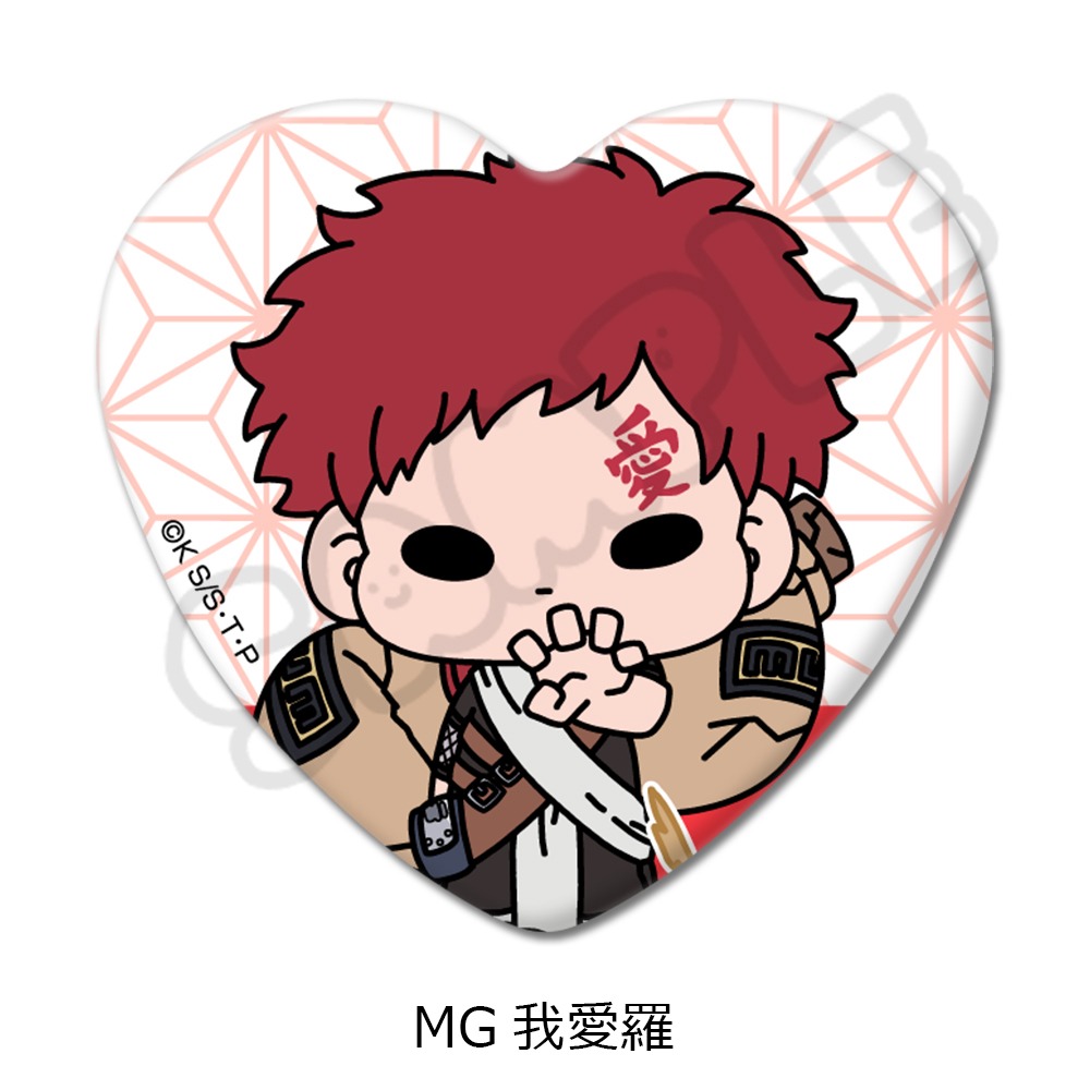 naruto ナルト 我愛羅 gaara 缶バッジ アニメガ naruto ナルト我愛羅