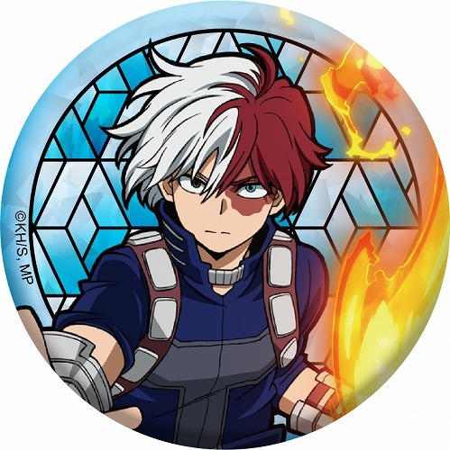 轟焦凍 缶バッジ ステンドグラス 100点 轟焦凍 缶バッジ ステンド