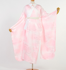 振り袖 フルセット 別誂長襦袢付 成人式 刺繍入り 銀通し 重ね襟付 659