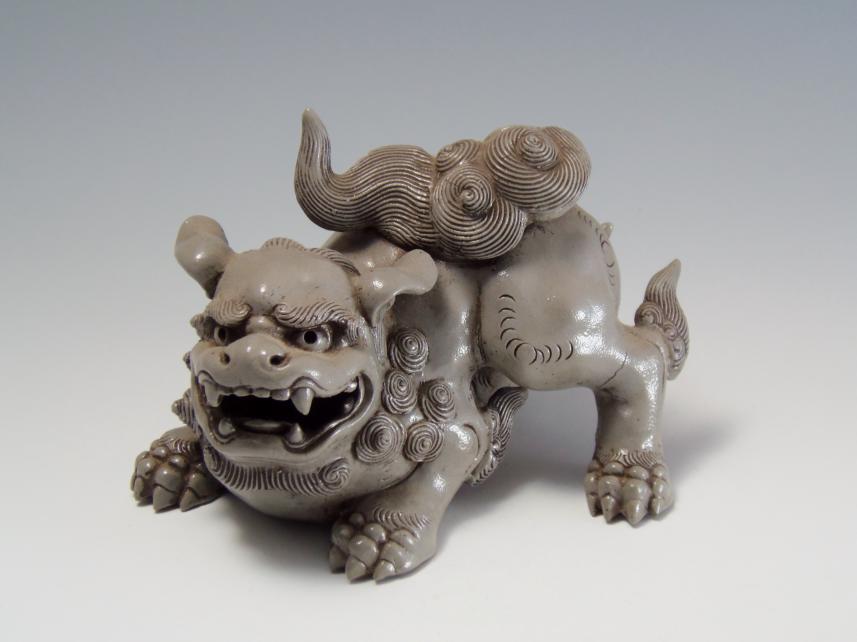 古白備前焼 獅子置物 184
