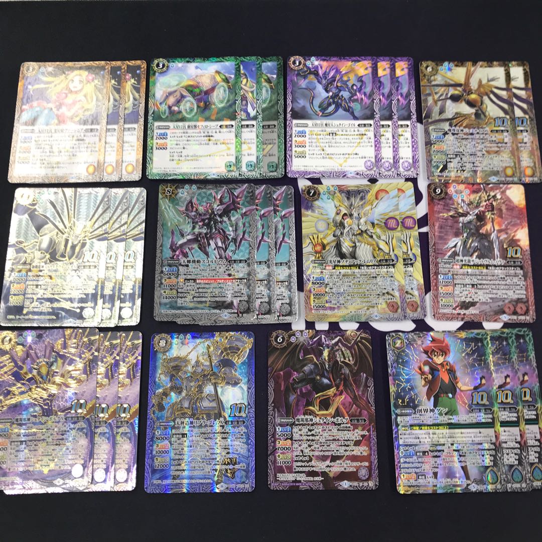 バトスピ 旧光導 デッキ 差し替えパーツ付き 3重スリーブ付き バトル