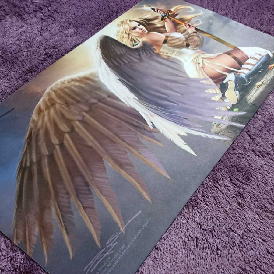 セラの天使 プレイマット 直筆イラスト サイン入り 1枚 セラの天使