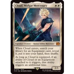 バンドル限定 mtg ミッドガルの傭兵、クラウド 英語 FOIL FF ②