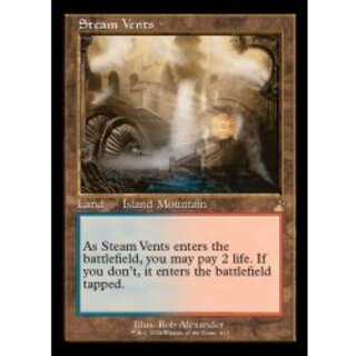 mtg 蒸気孔 4枚 英語 旧枠 EX+]蒸気孔/Steam Vents《日本語》【RTR】