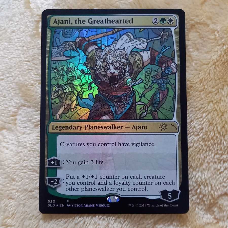 MTG アーティストプルーフ 寛大なる者、アジャニ foil 割引