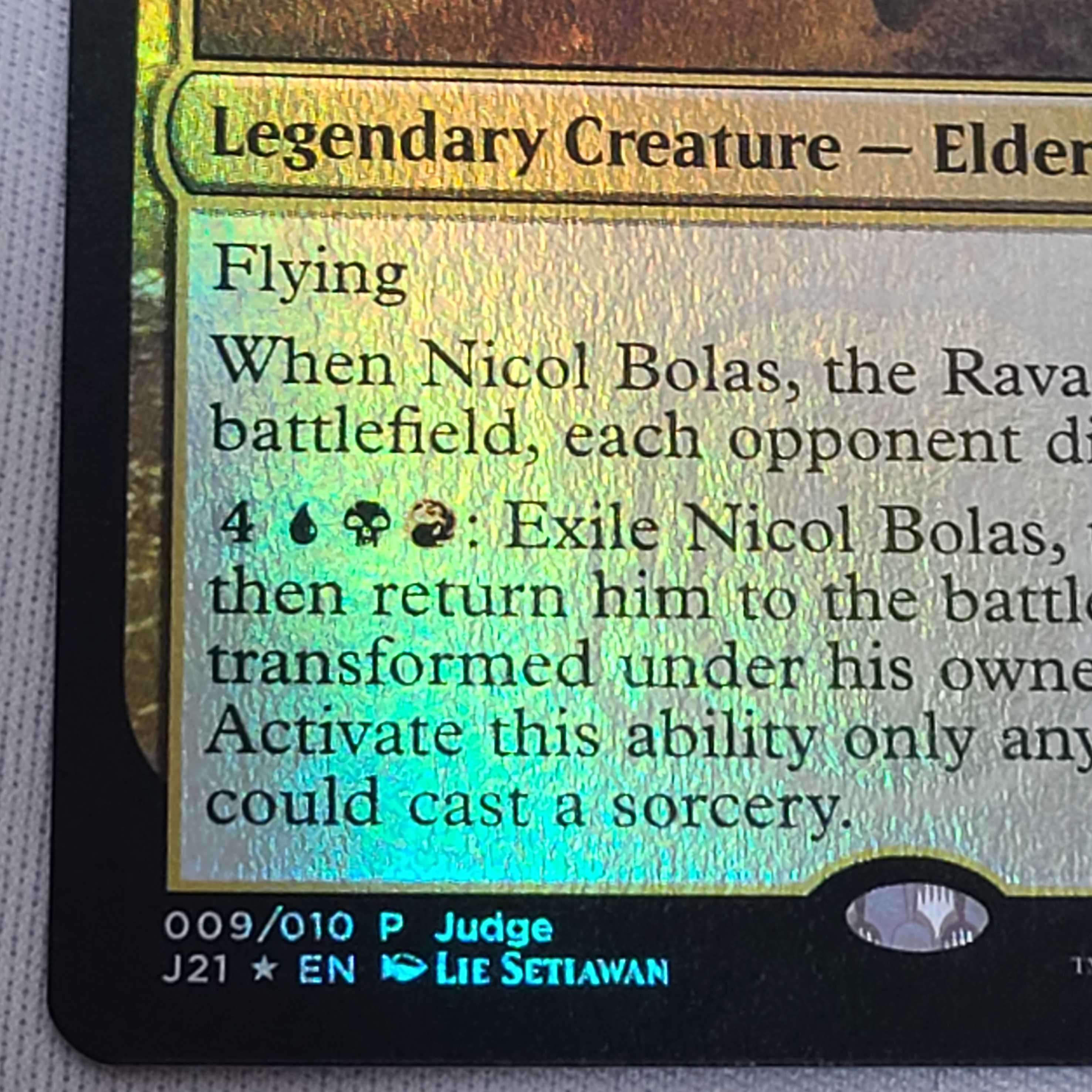 MTG 破滅の龍、ニコル・ボーラス Foil ジャッジプロモ 英語 ② MTG