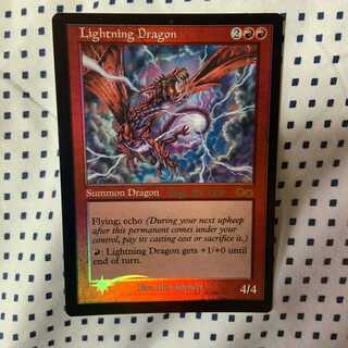 稲妻のドラゴン Lightning Dragon foil 稲妻のドラゴン foil mtg Foil