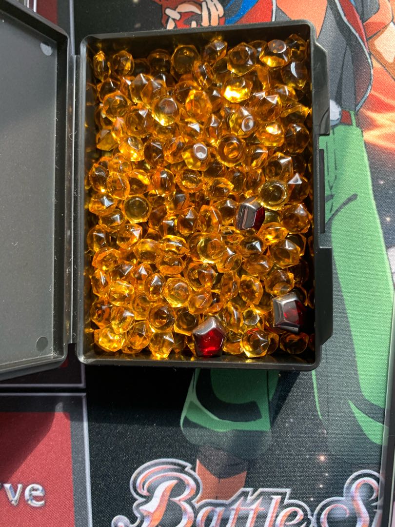 バトスピ 黄銅コア44個 プレイ用 おまけ付き(中古コアケース+黄