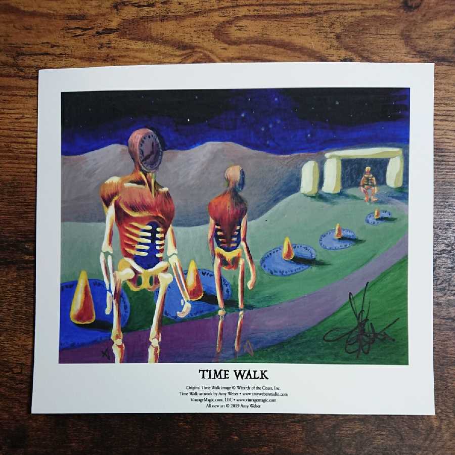 MTG Time Walk 画家 Amy Weber アーティスト プルーフ MTG Time Walk