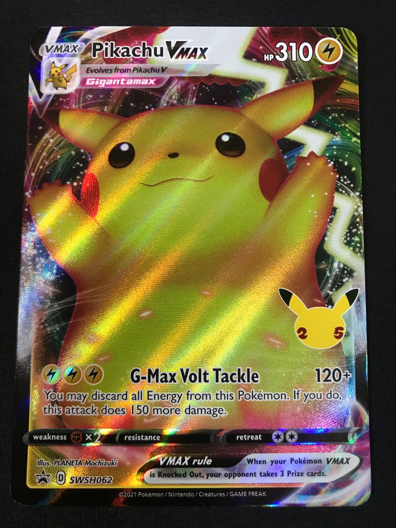 ピカチュウVMAX 英語1枚 プロモ 25th Anniversaryの通販 ゴリオ