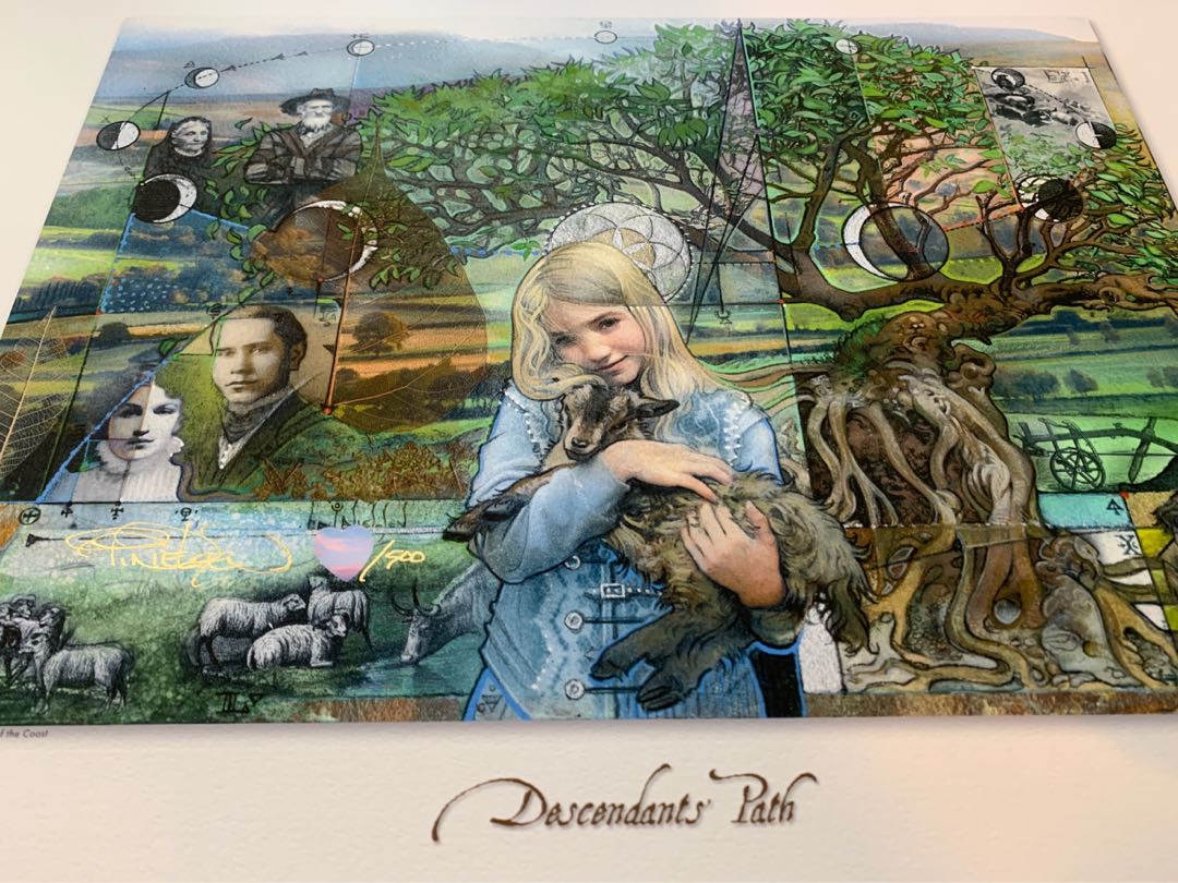 アートプリント ニールセン氏の直筆サイン入り MTG グルランド等9枚