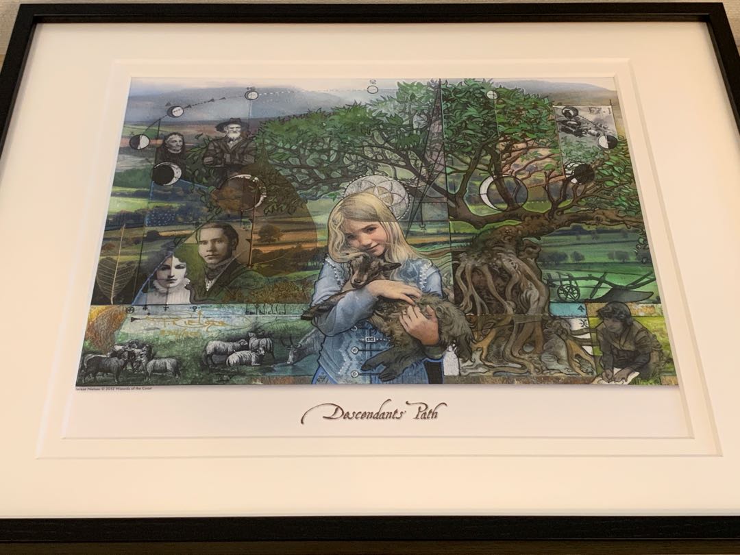 アートプリント ニールセン氏の直筆サイン入り MTG グルランド等9枚