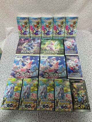 ポケモンカード シュリンク付き未開封BOX まとめの通販 勇猛果敢