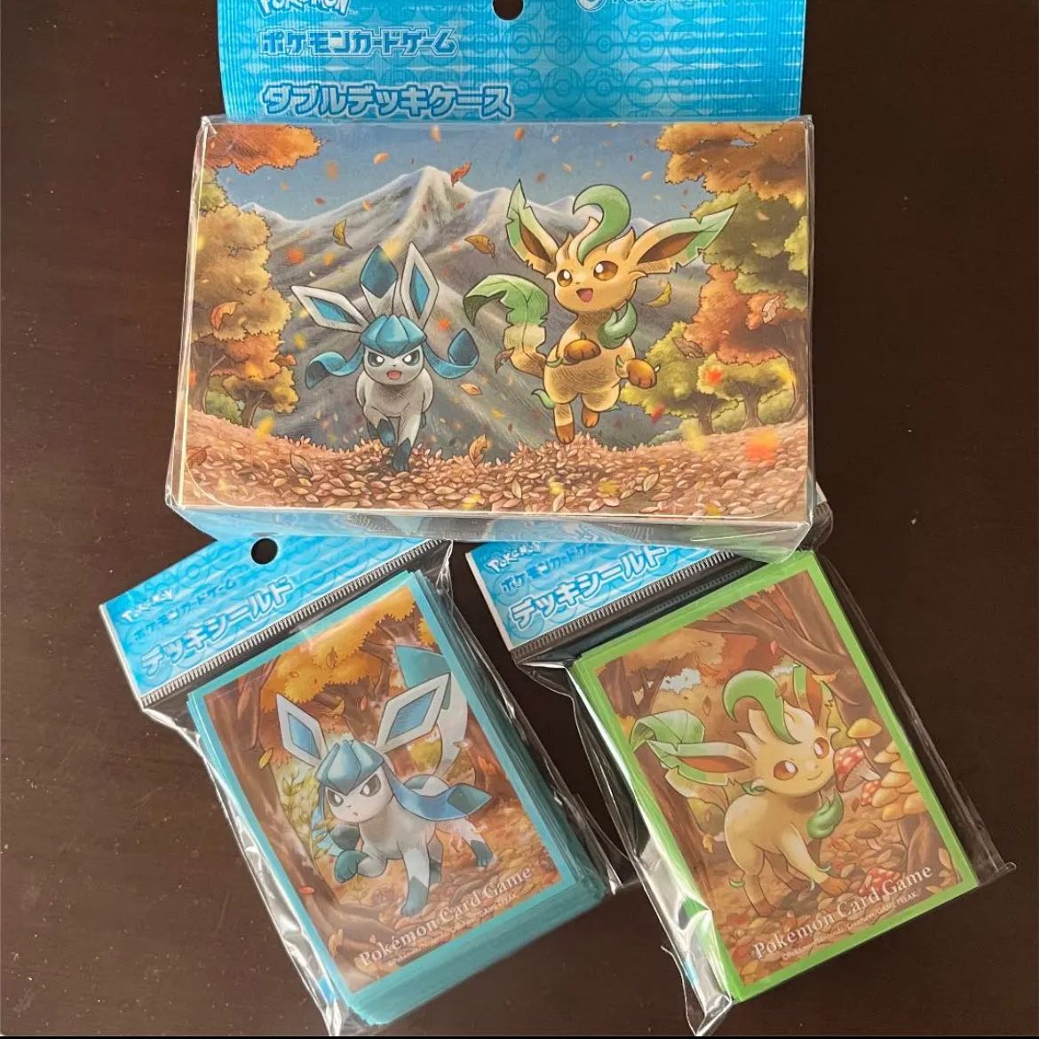 リーフィア＆グレイシアポケモンカードゲームダブルデッキケース