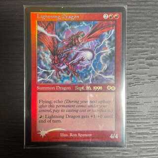 Foil 稲妻のドラゴン USG プロモ mtg 再録禁止 マジック・ザ