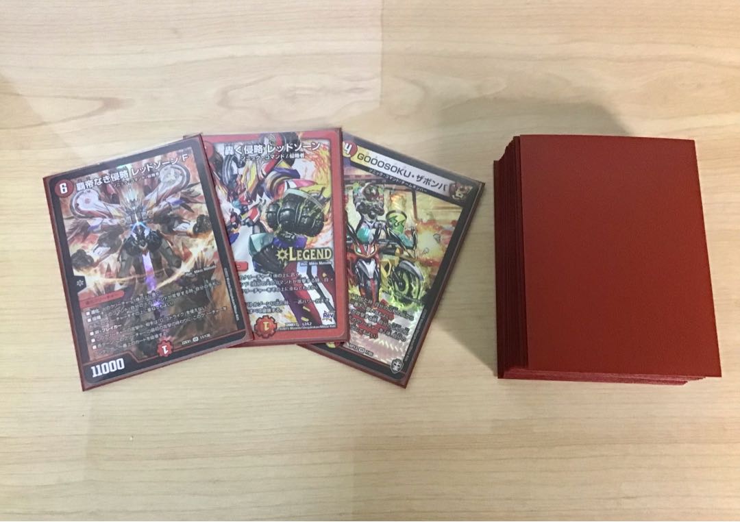 デュエマ 本格構築 【赤白サムライ】 デッキ＆二重スリーブ デュエマ