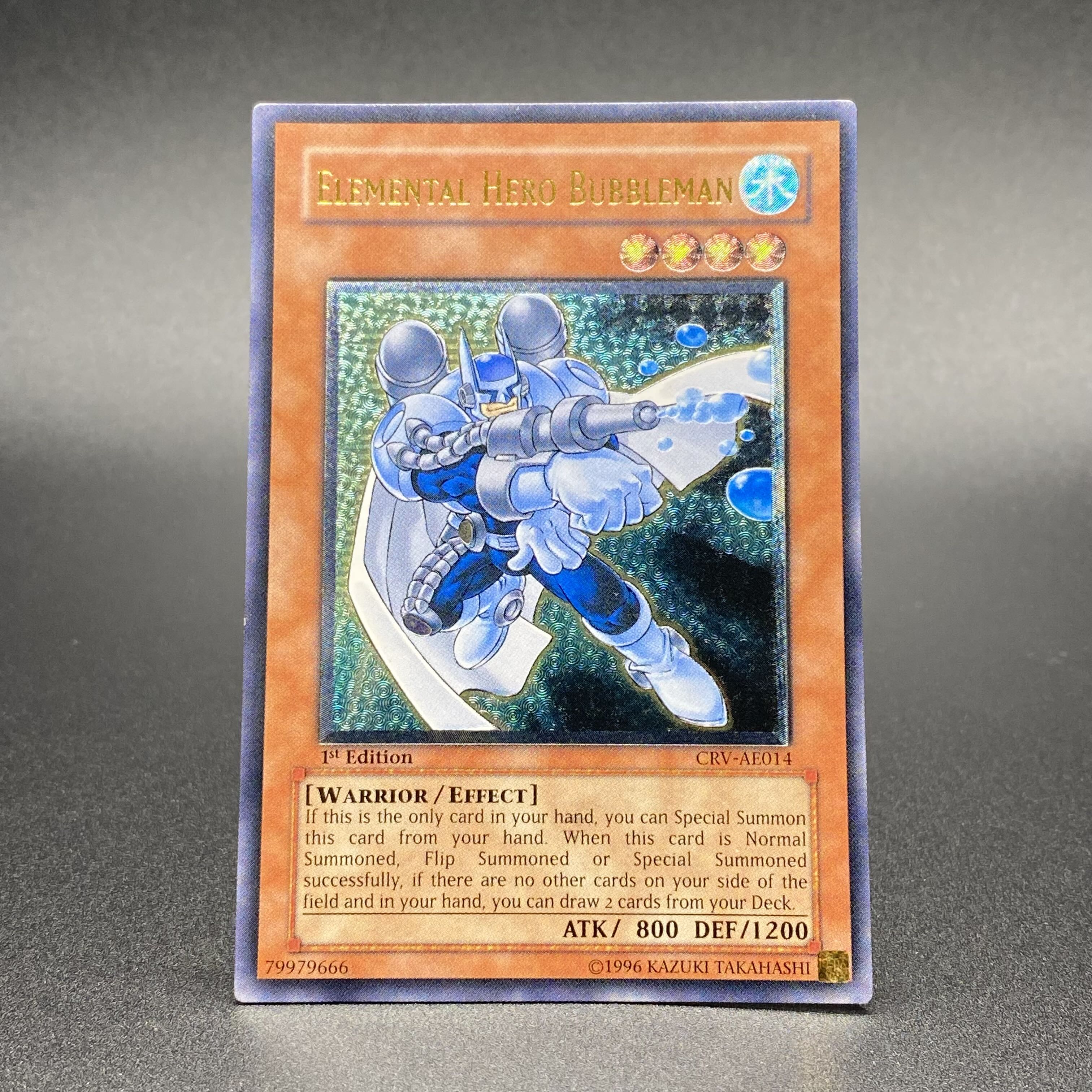 美品 遊戯王 泰亜版 E・HERO バブルマン ブルーシークレット E・HERO