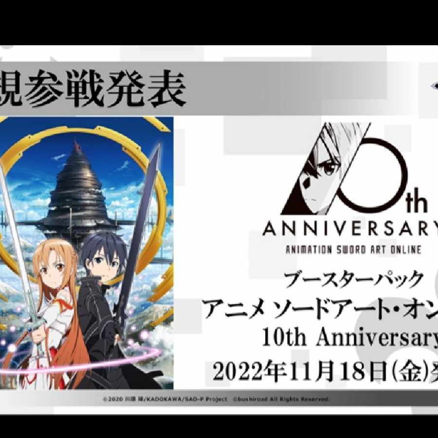 ヴァイスシュヴァルツ アニメ ソードアートオンライン 10th 1カートン