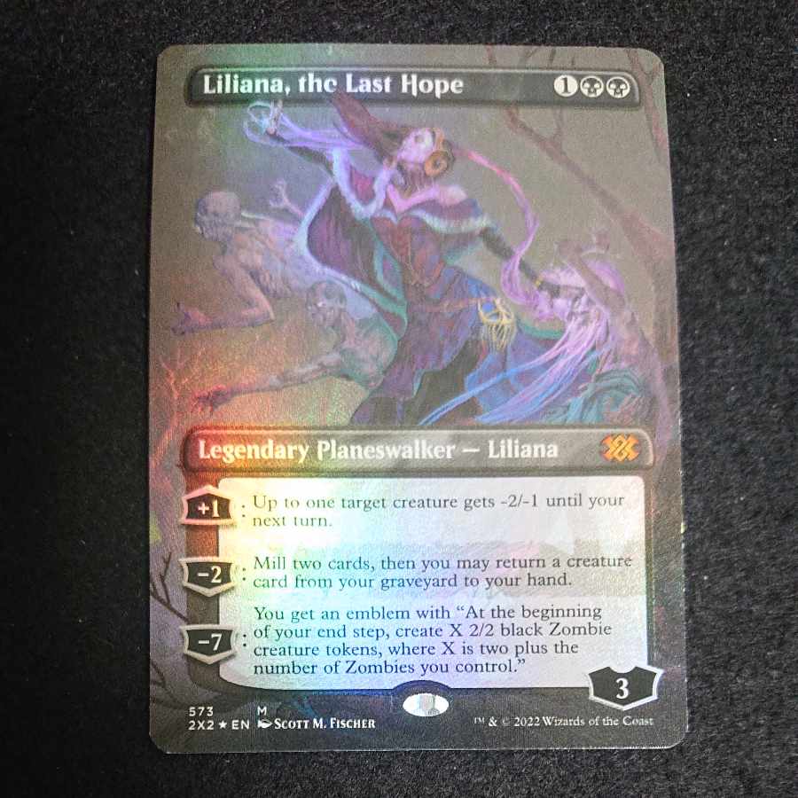 送料無料 MTG 最後の望み、リリアナ/Liliana， the Last Hope 英 FOIL SDCC