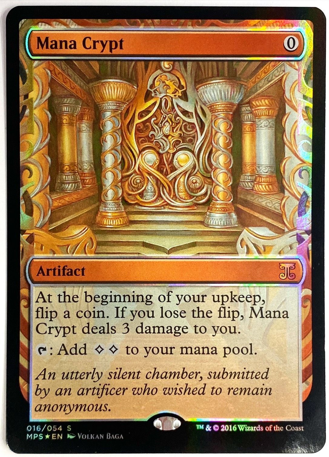 MTG 魔力の墓所 ダブルマスターズ 拡張アート foil 魔力の墓所 Mana