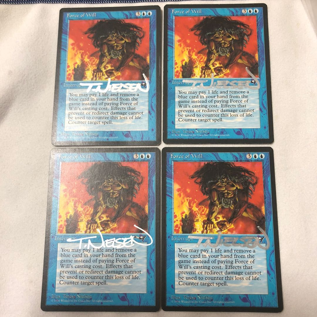 MTG 意志の力 force of will foil ダブルマスターズ 美品 意志の力