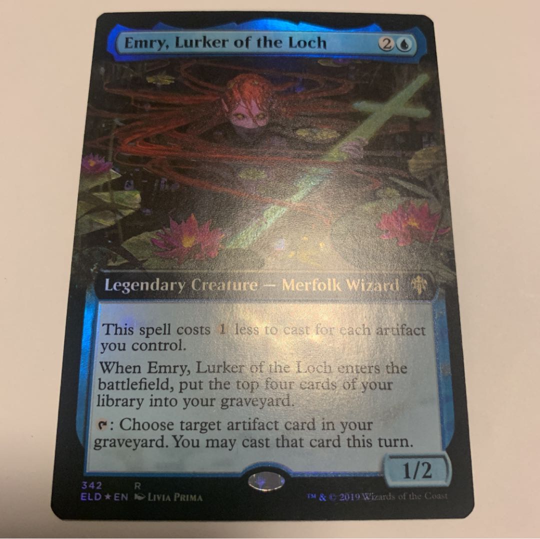 MTG 湖に潜む者、エムリー Emry アーティストプルーフ プルーフ 英