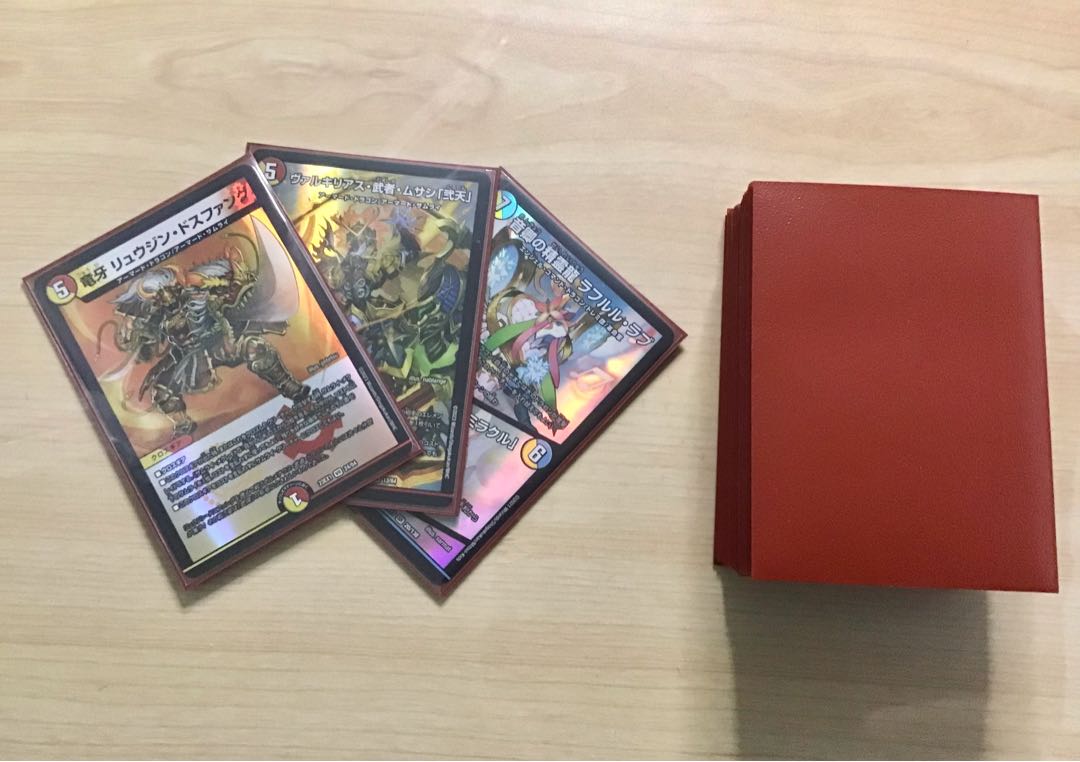 デュエマ 本格構築 【赤白サムライ】 デッキ＆二重スリーブ デュエマ