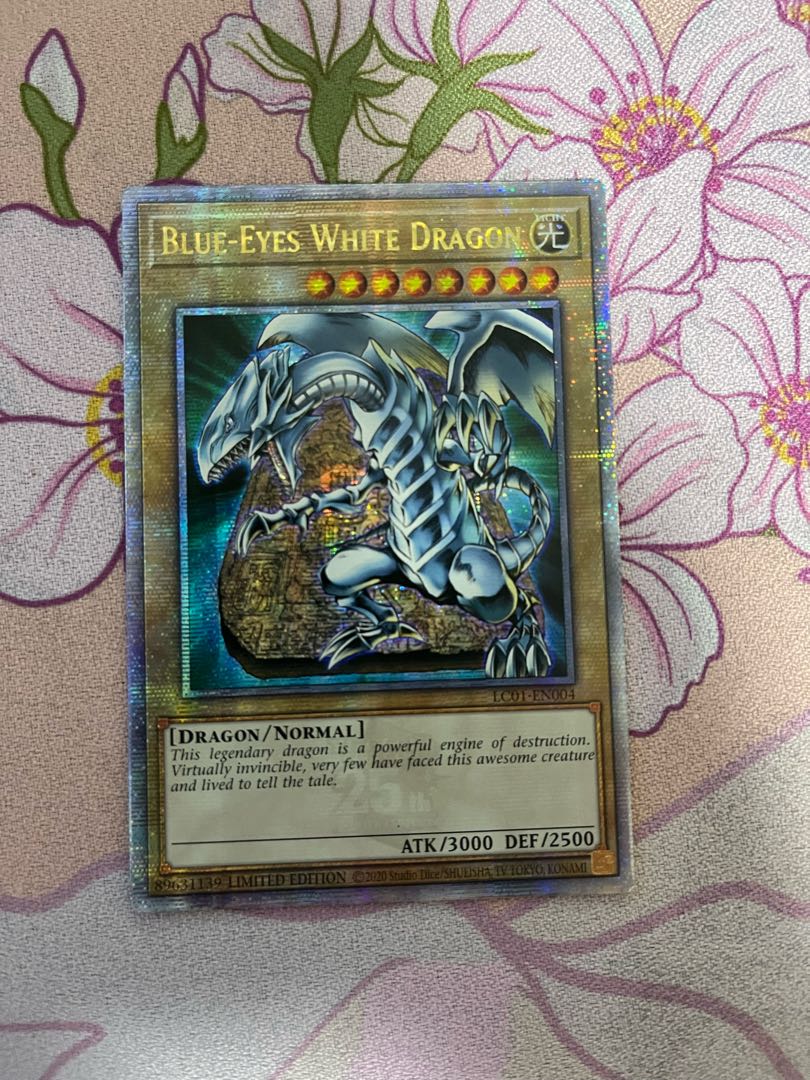 遊戯王 青眼の白龍 ブルーアイズホワイトドラゴンEU版 25th 1枚の通販