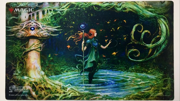 成長のらせん プレイマット Seb McKinnon サイン入り MTG Growth