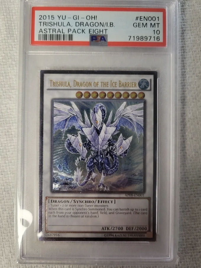 遊戯王 氷結界の龍 トリシューラ レリーフ PSA 10アルティメットレア