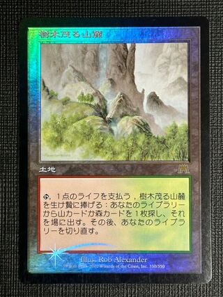 樹木茂る山麓 日本語版2枚セット mtg 樹木茂る山麓 英語2枚
