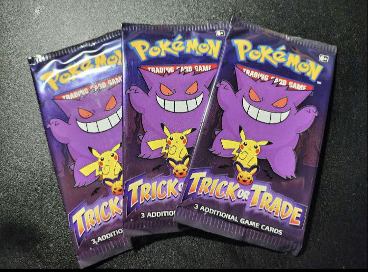 英語版 ポケモンカード ハロウィン トリックオアトレード3パック 1枚の