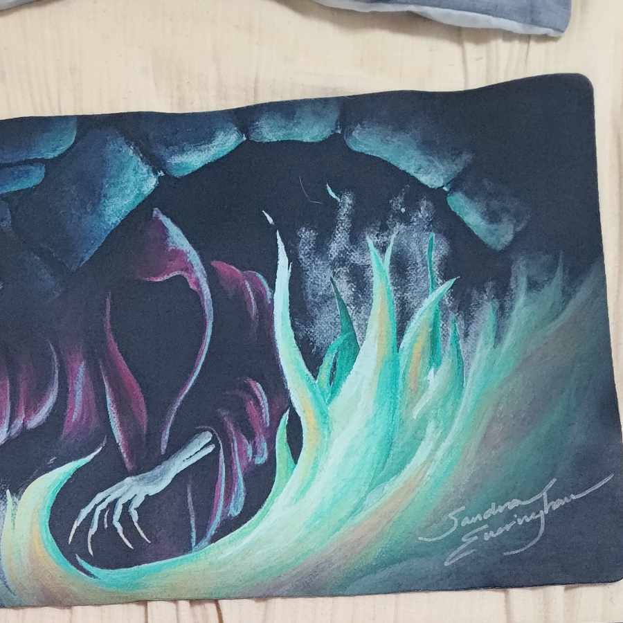 MTG アルファ版暗黒の儀式プレイマット(Sandra女史直筆サイン入り) 1枚