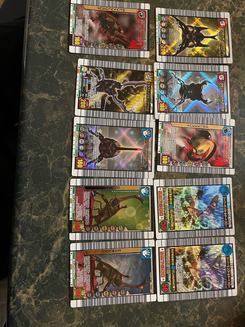 ムシキングレアカードアダーコレクションサタンオオカブト入り10枚