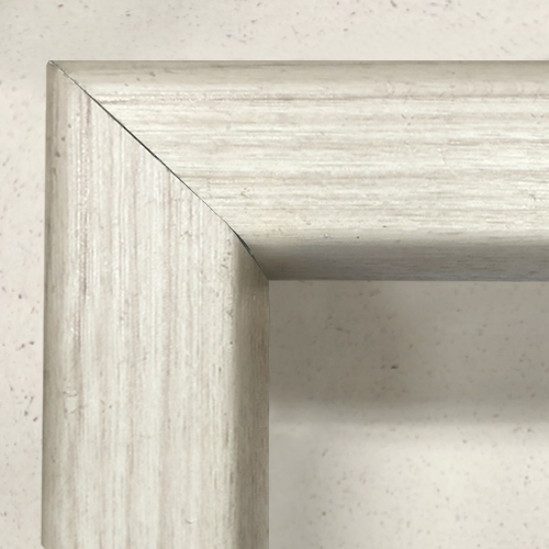 F40号用ウッドホワイト組み立て式フレーム 油彩額縁 仮 F40号用ウッド