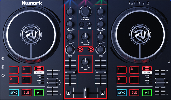 コントローラーから音を出すにはどうすればいいですか？ : Numark