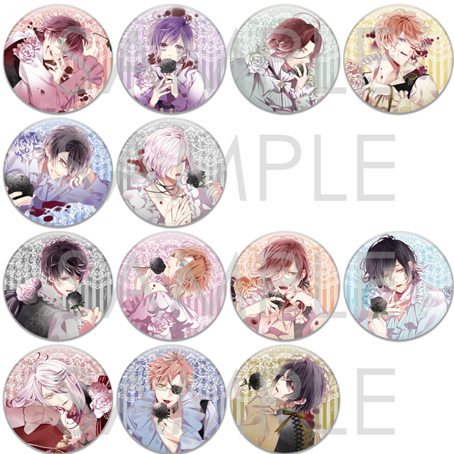ディアラバ カナト ホロ缶 DIABOLIK LOVERS 逆巻カナト 缶バッジ ホロ