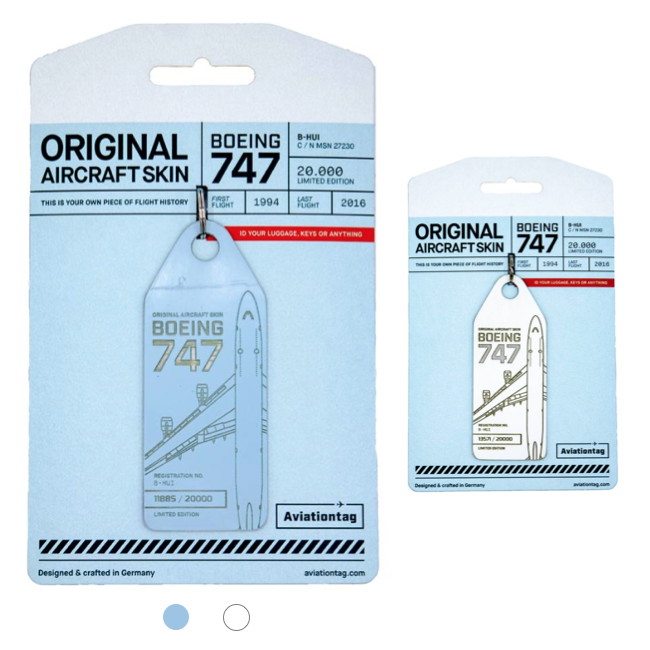 SOLD OUT ! AVIATIONTAG B747 B-HUI Cathay Pacific Airways