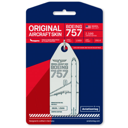 Sold Out! AVIATIONTAG B757 N646DL White Delta Airlines