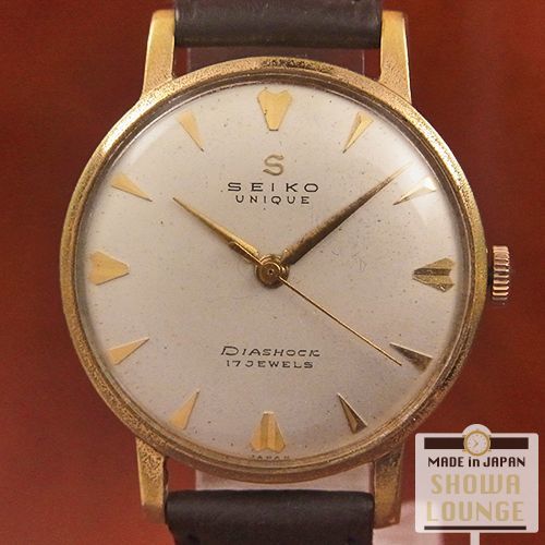 セイコー ユニーク Sマーク ハート&クサビインデックス 17石 手巻き