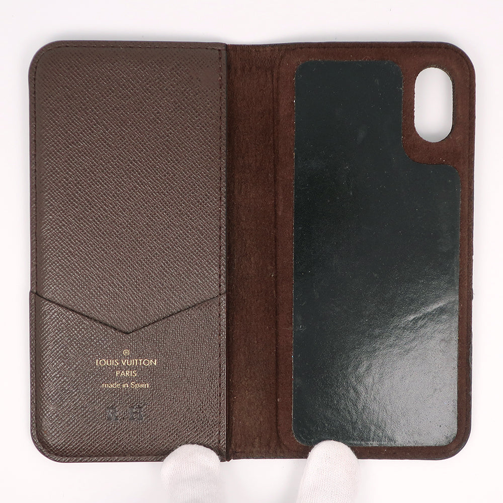 LOUIS VUITTON】ルイ・ヴィトン フォリオ スマホケース iPhoneX
