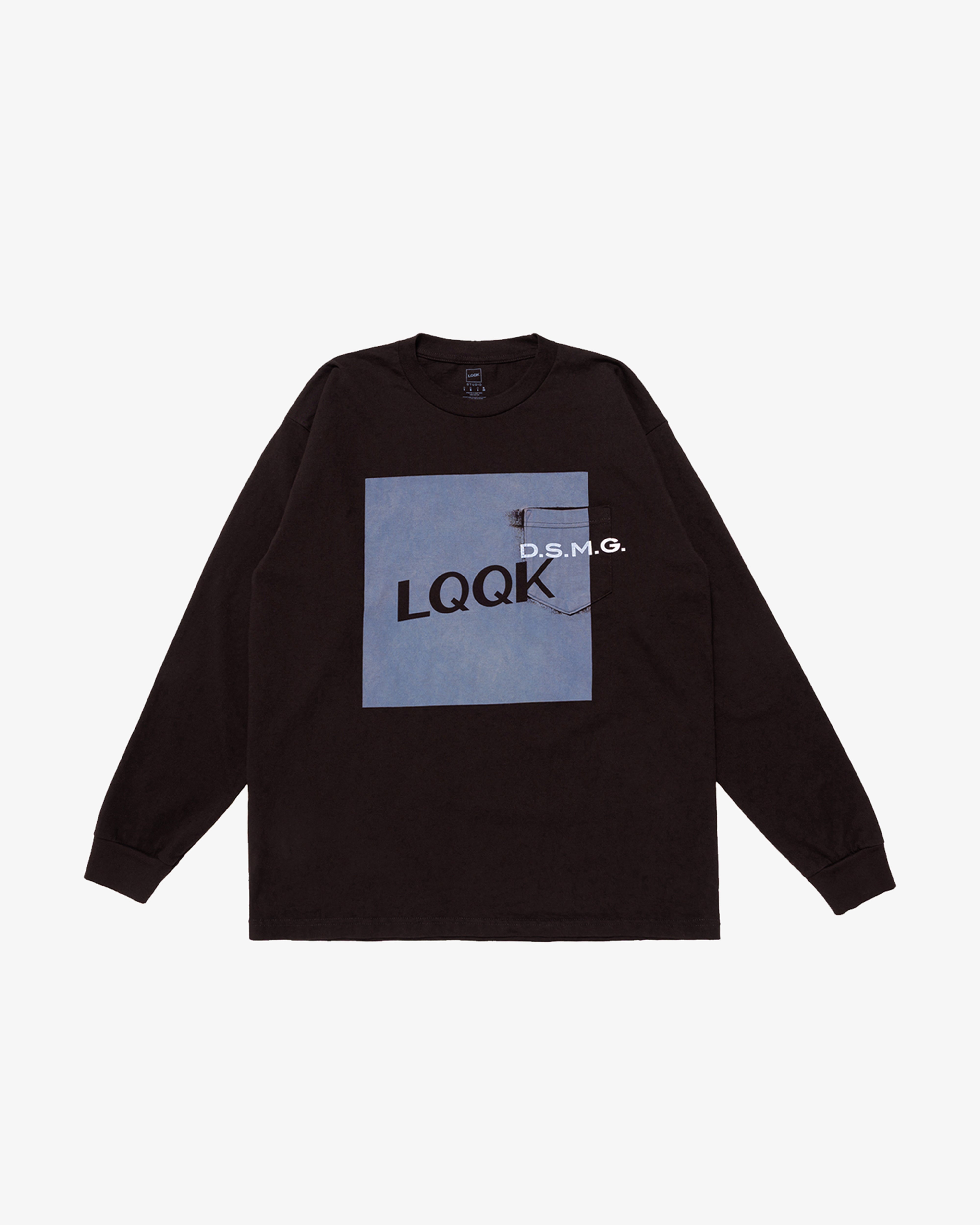 LQQK Studio: DSMG LQQK Pocket L/S Tee (Black) | DSMG E-SHOP
