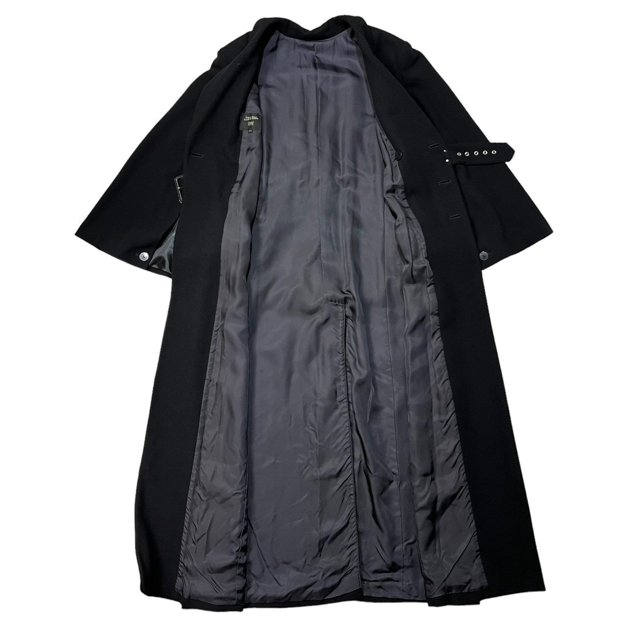 ジャンポールゴルチエ ダブルブレスト ロングコート ブラック ジャン